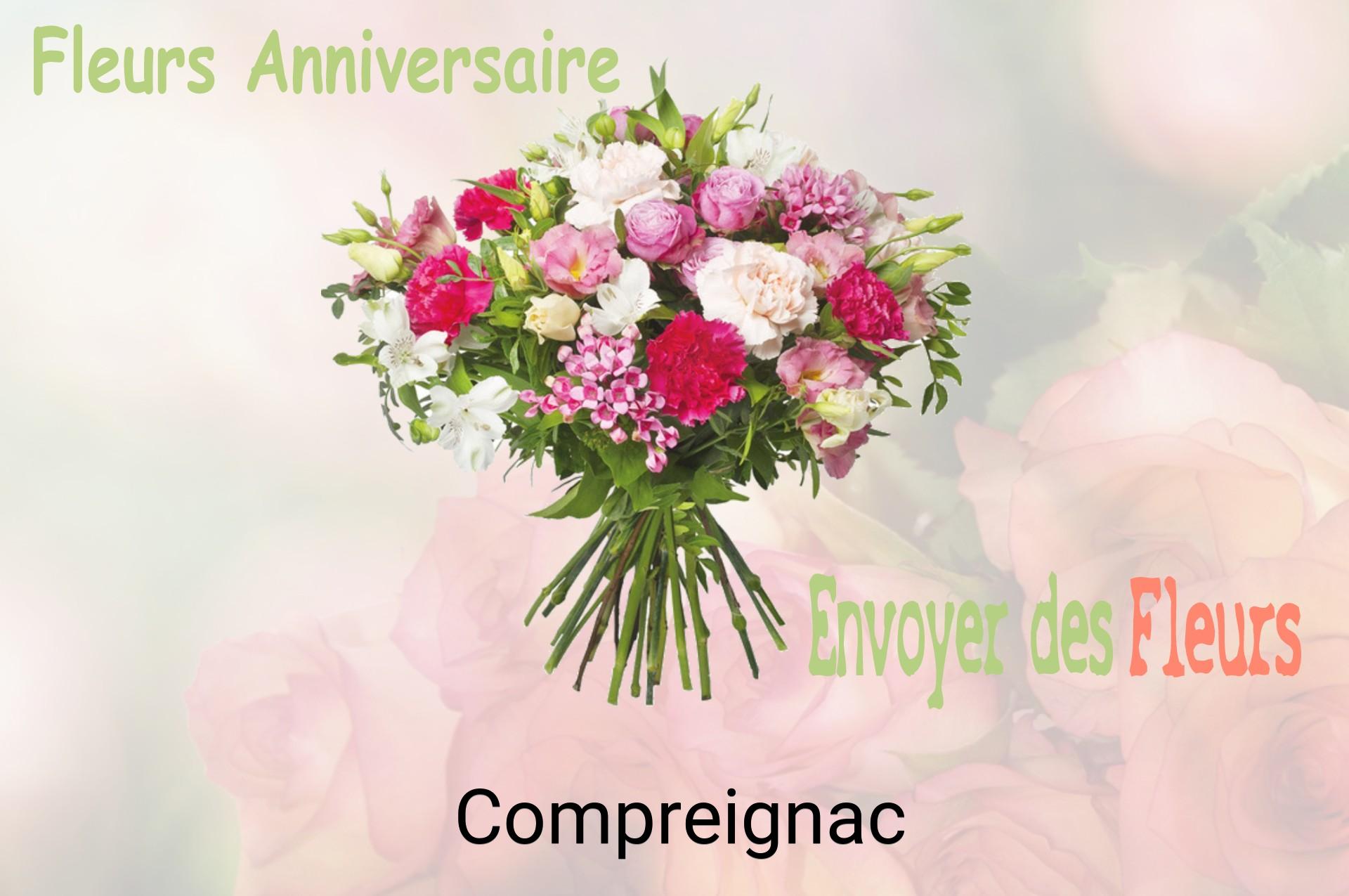 Bouquet de fleurs d’anniversaire livré à Compreignac