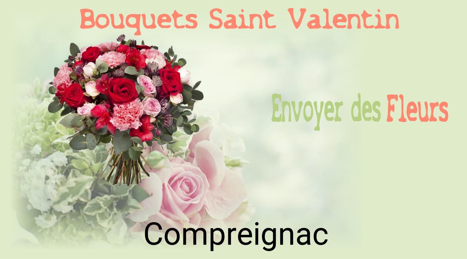 Roses de Saint-Valentin livrées à Compreignac